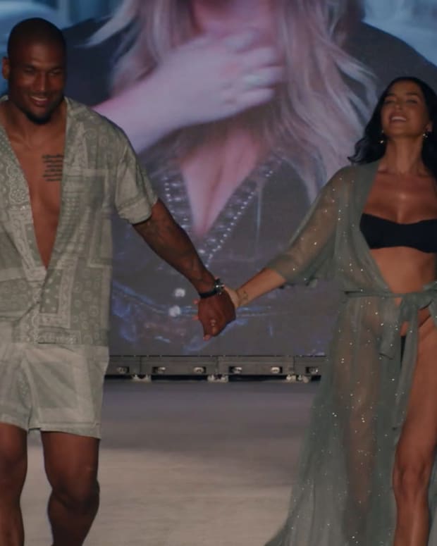 Highlights of Nicole Williams English and Larry English at Miami Swim Week